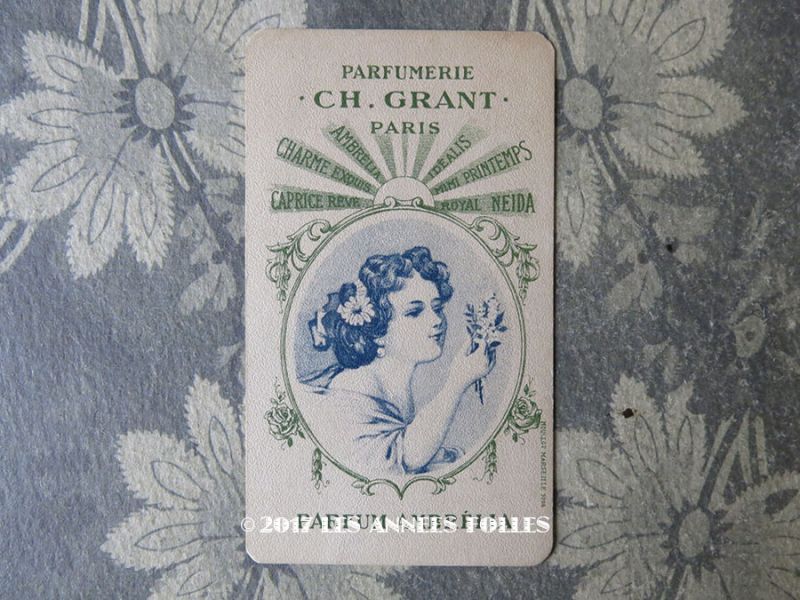 画像1: アンティーク パフュームカード  PARFUM AMBRELIA - CH.GRANT PARIS - (1)