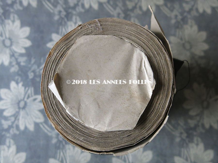 画像5: 1900年代 アンティーク シルク製 幅広 リボン グリーン 9.5m PON 4160 N 80  (5)
