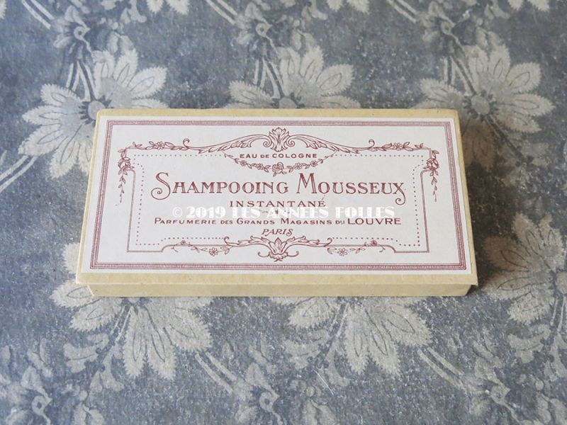 画像2: 未使用 1920年代 アンティーク ルーブル百貨店　ソープボックス SHAMPOOING MOUSSEUX INSTANTE - GRANDS MAGASINS DU LOUVRE PARIS - (2)