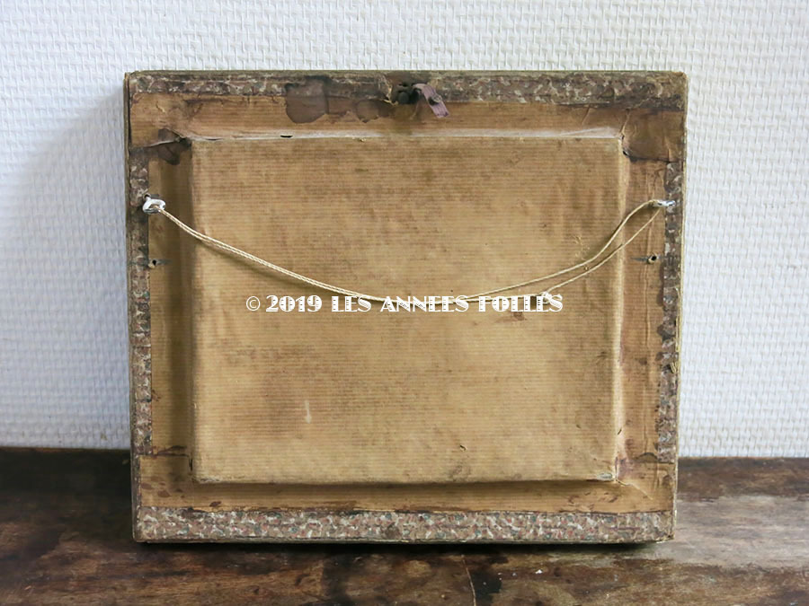 画像2: ＊蚤の市＊19世紀 アンティーク ルリケール ペーパーロール 聖遺物のガラスフレーム  聖人の遺品 (2)