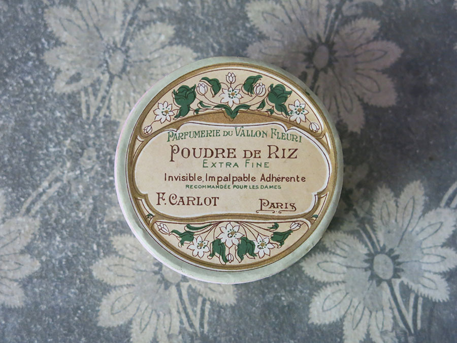 画像3: アンティーク パウダーボックス POUDRE DE RIZEXTRA FINE - F.CARLOT PARIS - (3)