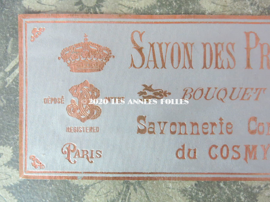 画像2: アンティーク 薔薇のソープラベル SAVON DES PRINCESSES BOUQUET ROSE - COSMYDOR PARIS - (2)