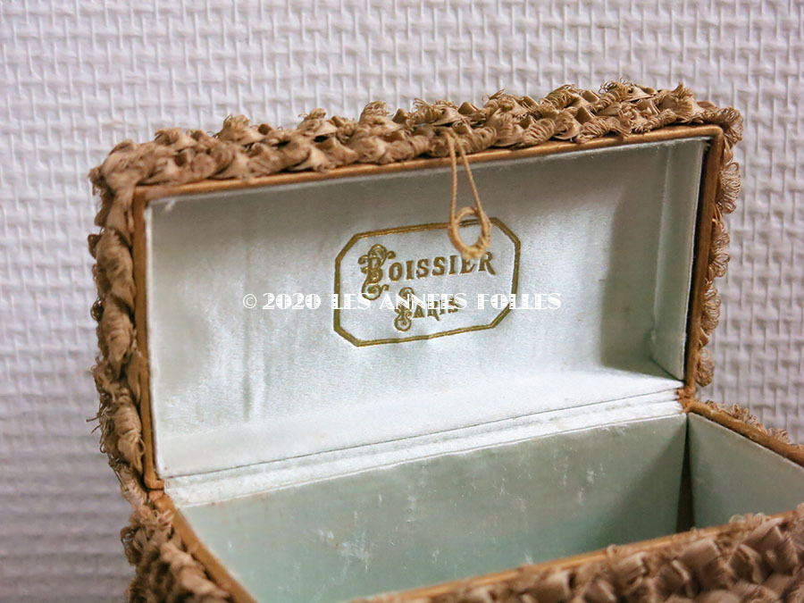 画像8: 19世紀 アンティーク ナポレオン3世時代 BOISSIER 小さなパニエ型 お菓子箱 ドラジェ & チョコレート  (8)
