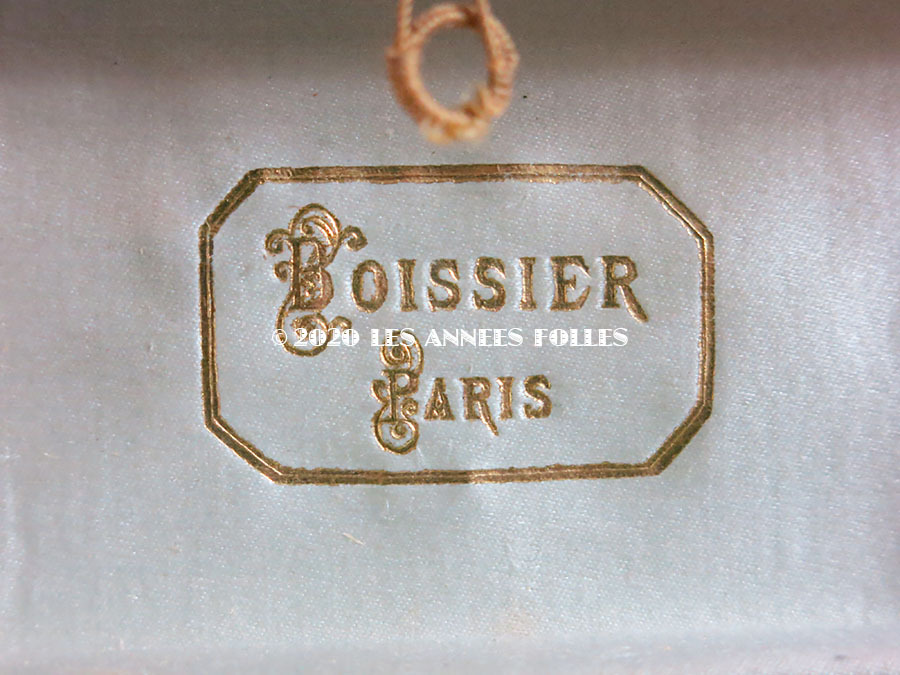 画像9: 19世紀 アンティーク ナポレオン3世時代 BOISSIER 小さなパニエ型 お菓子箱 ドラジェ & チョコレート  (9)