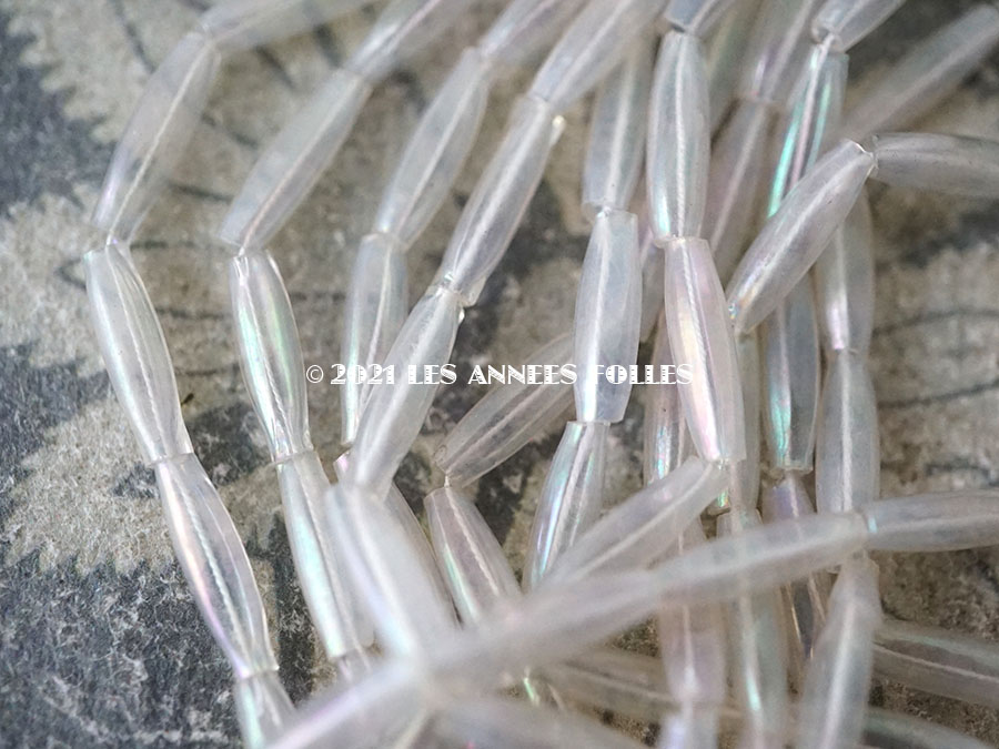 画像4: アンティーク スフレビーズ オーロラ加工 　10×2.5mm 約350ピースのセット　吹きガラス製ビーズ (4)