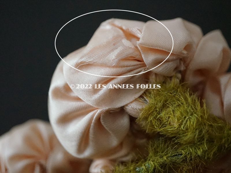 画像: 【セール対象外】未使用 1910年代 アンティーク 大きな薔薇のロココモチーフのガーランド 　オートクチュールのドレスの装飾 115cm