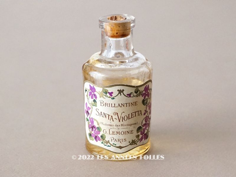 画像1: アンティーク 菫のパフュームボトル BRILLANTINE SANTA-VIOLETTA - G.LEMOINE PARIS - (1)