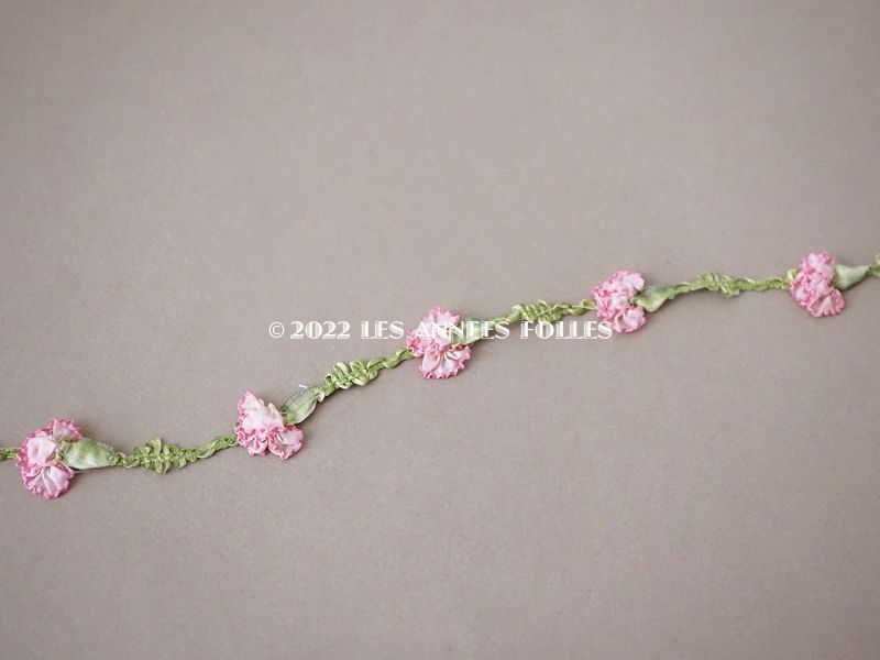 画像4: 【12周年セール対象外】アンティーク 大きな薔薇のロココトリム ピンク (4)