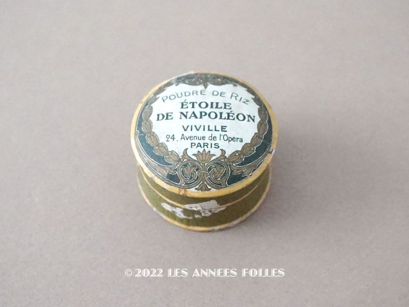 画像1: アンティーク 小さなパウダーボックス POUDRE DE RIZ ETOILE DE NAPOLEON - VIVILLE PARIS - (1)