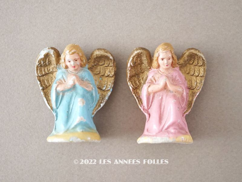 画像1: 1900年頃 アンティーク 天使の石膏人形 (1)