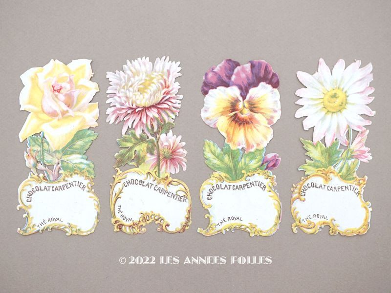 画像1: ＊蚤の市＊【クリスマスセール2024対象外】1900年代 アンティーク ダイカットクロモ　- CHOCOLAT CARPENTIER - (1)