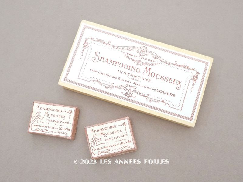 画像1: 未使用 1920年代 アンティーク ルーブル百貨店　ソープボックス SHAMPOOING MOUSSEUX INSTANTE - GRANDS MAGASINS DU LOUVRE PARIS - (1)