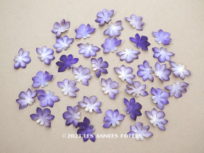 画像1: アンティーク  菫の花びら 36枚のセット 布花材料 (1)
