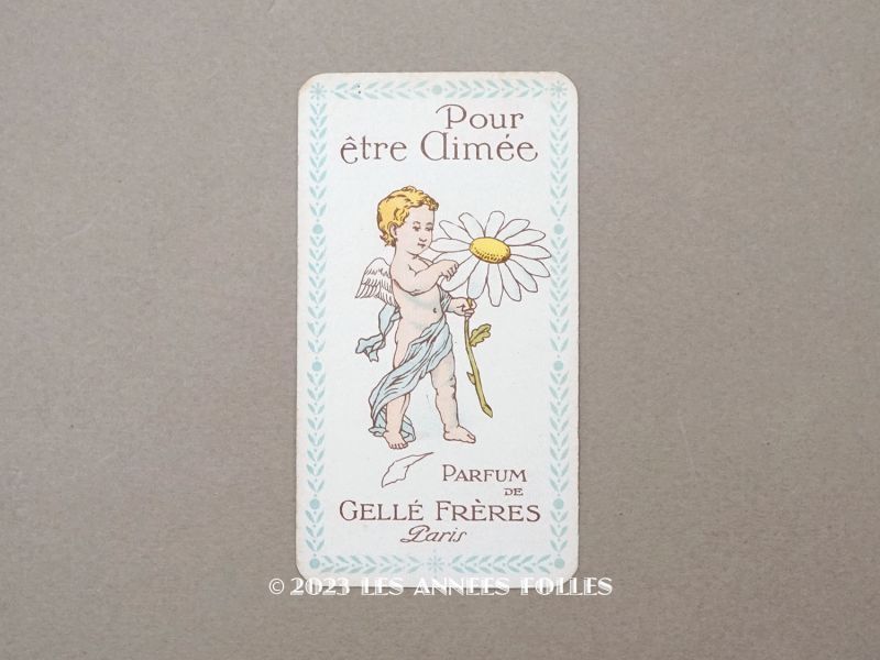 画像1: アンティーク 天使のパフュームカード POUR ETRE AIMEE - GELLE FRERES PARIS - (1)