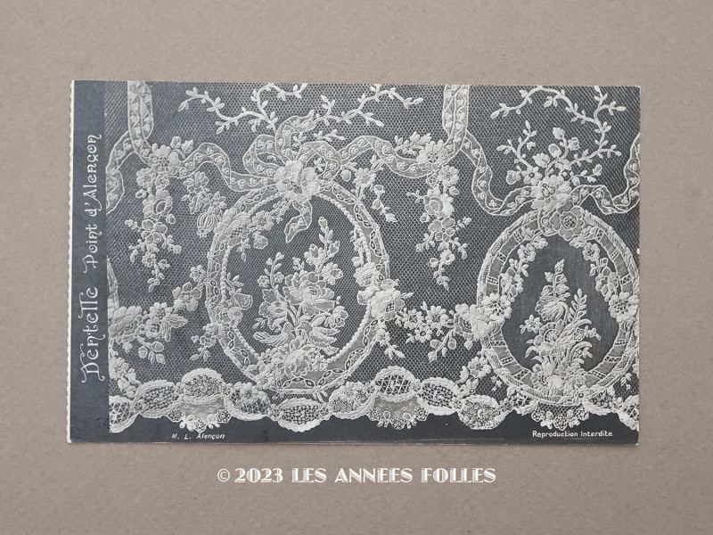 画像1: 1900年頃 アンティークポストカード  ALENCONのレース　ECOLE DENTELLIERE D'ALENCON (1)