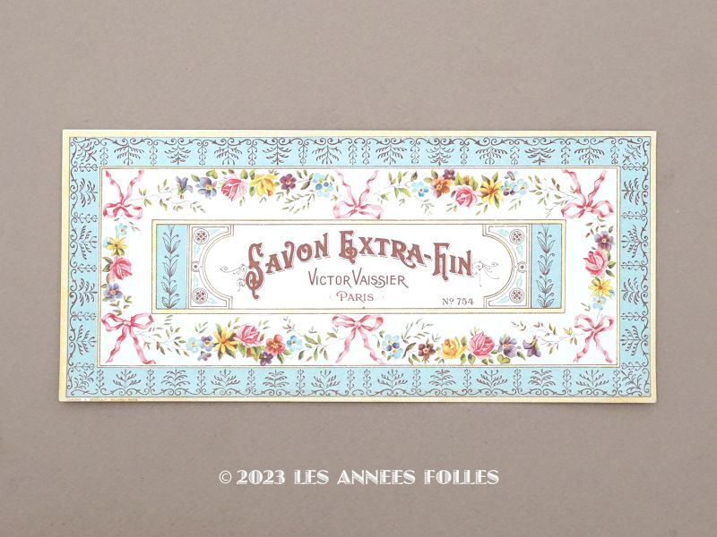 画像1: アンティーク ソープラベル SAVON EXTRA-FIN - VICTOR VAISSIER PARIS -  (1)