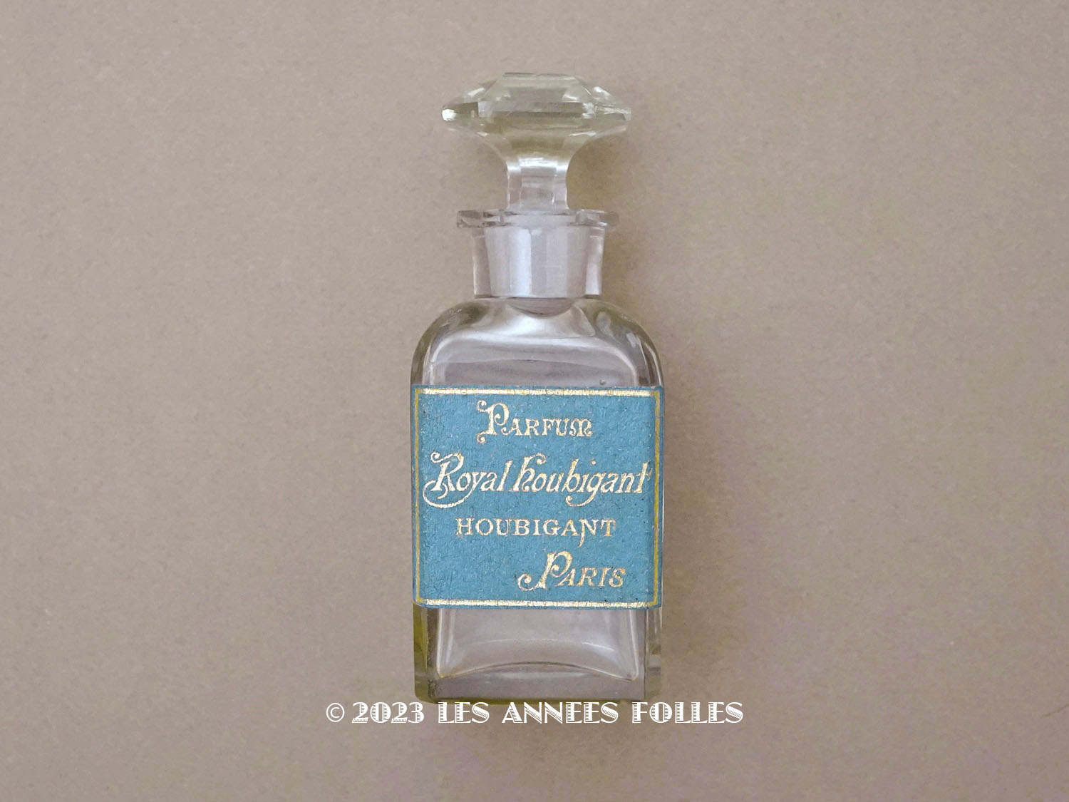 画像2: アンティーク クリスタル製  バカラ社 パフュームボトル PARFUM ROYAL HOUBIGANT - HOUBIGANT PARIS - (2)