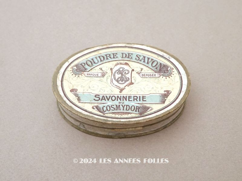 画像1: アンティーク ソープボックス  POUDRE DE SAVON  - COSMYDOR - (1)