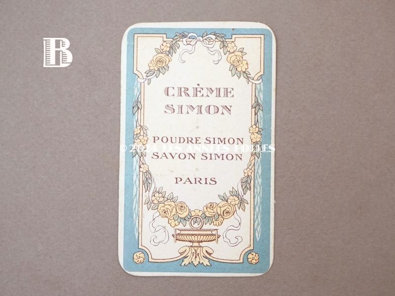 画像4: 1900年頃 アンティーク パフュームカード  - CREME SIMON PARIS - (4)