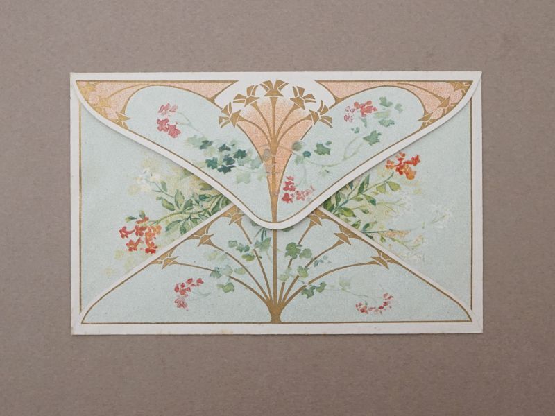 画像2: アンティーク パウダーサシェの紙袋 SACHET PARFUME AUX FLEURS - HUGUES FILS & CIE - (2)