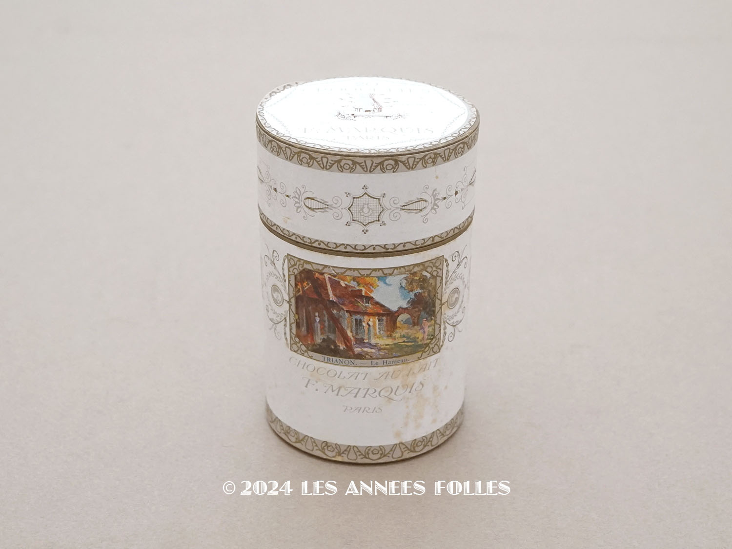 画像1: ＊蚤の市＊ アンティーク 『ショコラ・フランソワ・マルキ』のお菓子箱  20 CROQUETTES CHOCOLAT AU LAIT - CHOCOLAT FRANCOIS MARQUIS PARIS - (1)