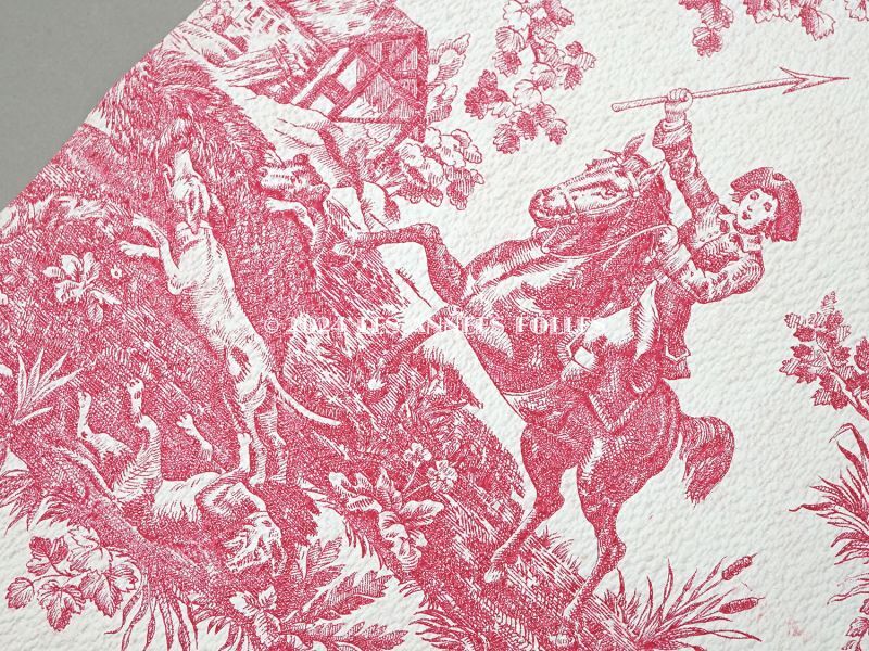 画像2: アンティーク 壁紙 トワルドジュイ 200×46cm (2)