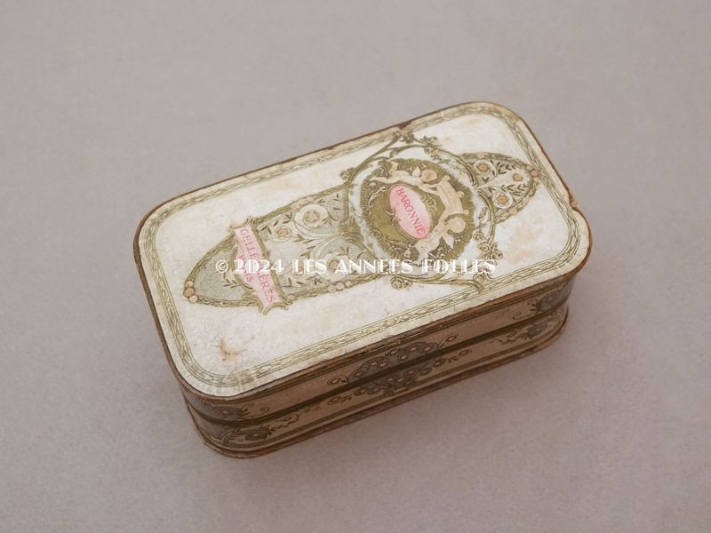 画像2: 1914年 アンティーク 天使のパフュームボックス BARONNIE - GELLE FRERES PARIS - (2)