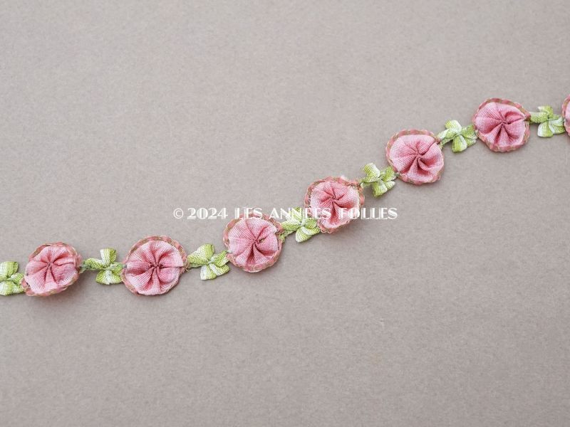 画像3: アンティーク 大きな薔薇のロココトリム 80cm (3)