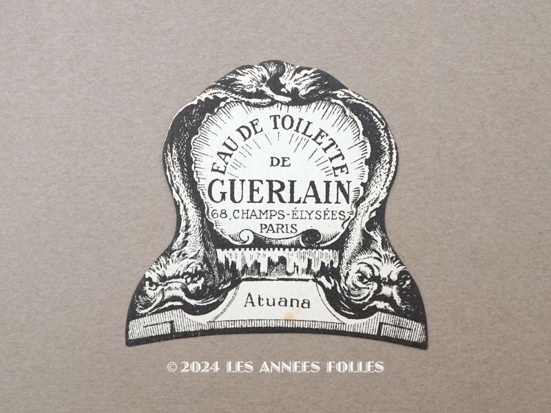 画像1: アンティーク GUERLAIN パフュームラベル ATUANA - GUERLAIN PARIS - (1)