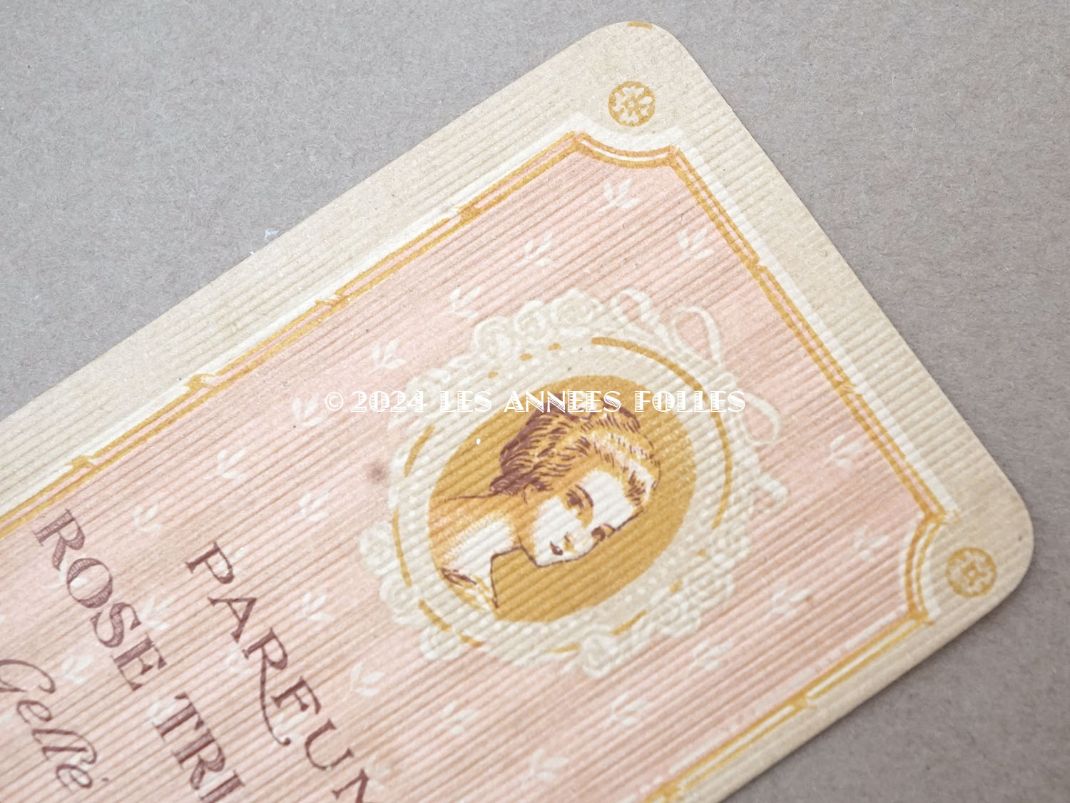 画像2: アンティーク パフュームカード ROSE TRIANON - GELLE FRERES PARIS - (2)