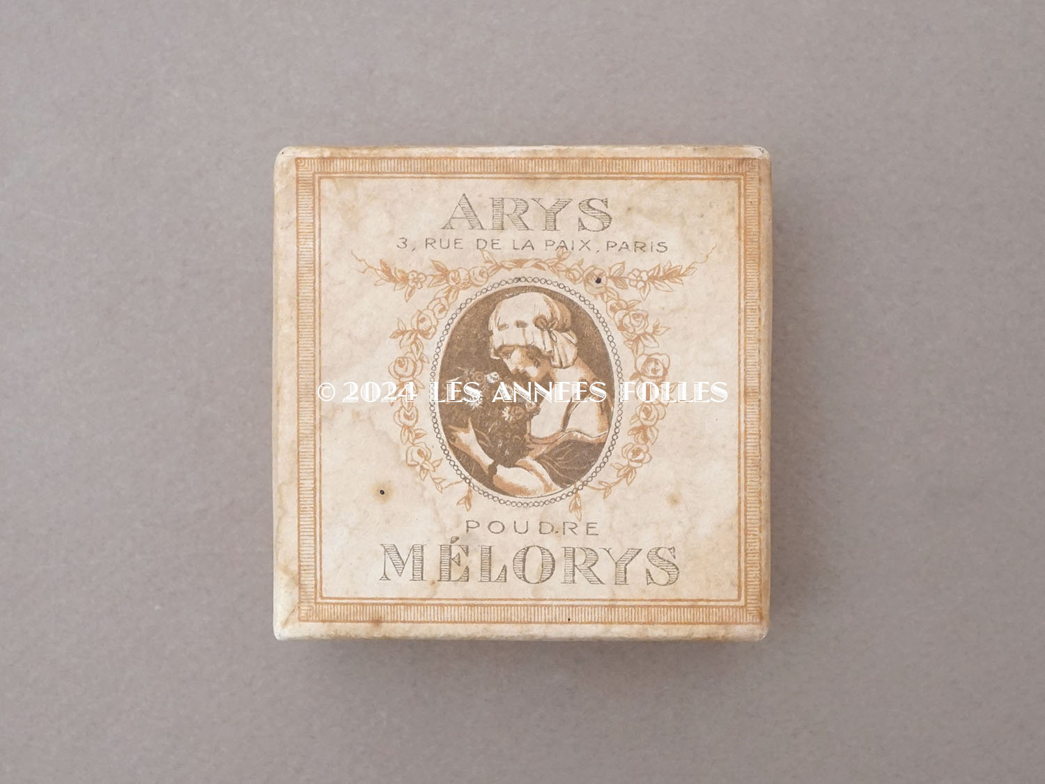 画像2: アンティーク パウダーボックス POUDRE MELORYS - ARYS - (2)