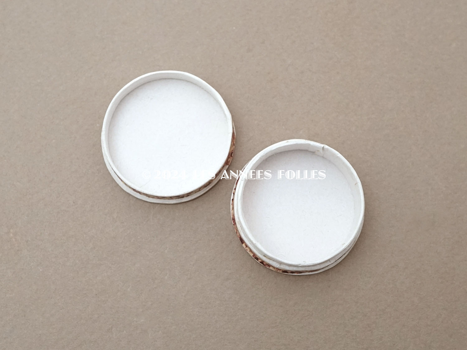 画像5: アンティーク 花模様の小さなパウダーボックス  POUDRE DE RIZ  (5)