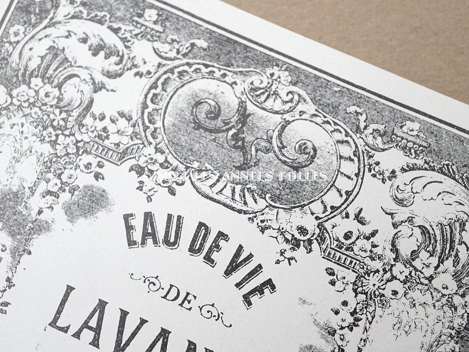 画像3: 19世紀末 アンティーク パフュームラベル EAU DE VIE DE LAVANDE AMBREE - CH.GRANT PARIS - (3)