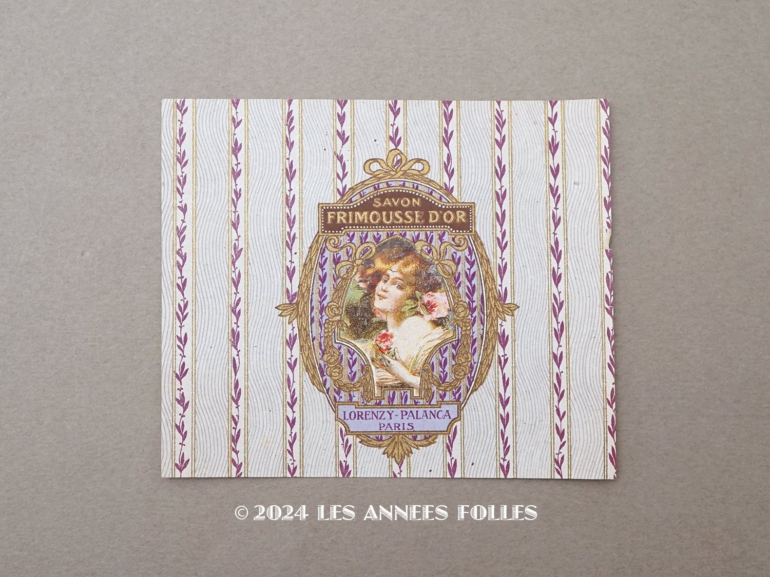 画像1: アンティーク ソープラベル SAVON FRIMOUSSE D'OR - LORENZY-PALANCA - (1)