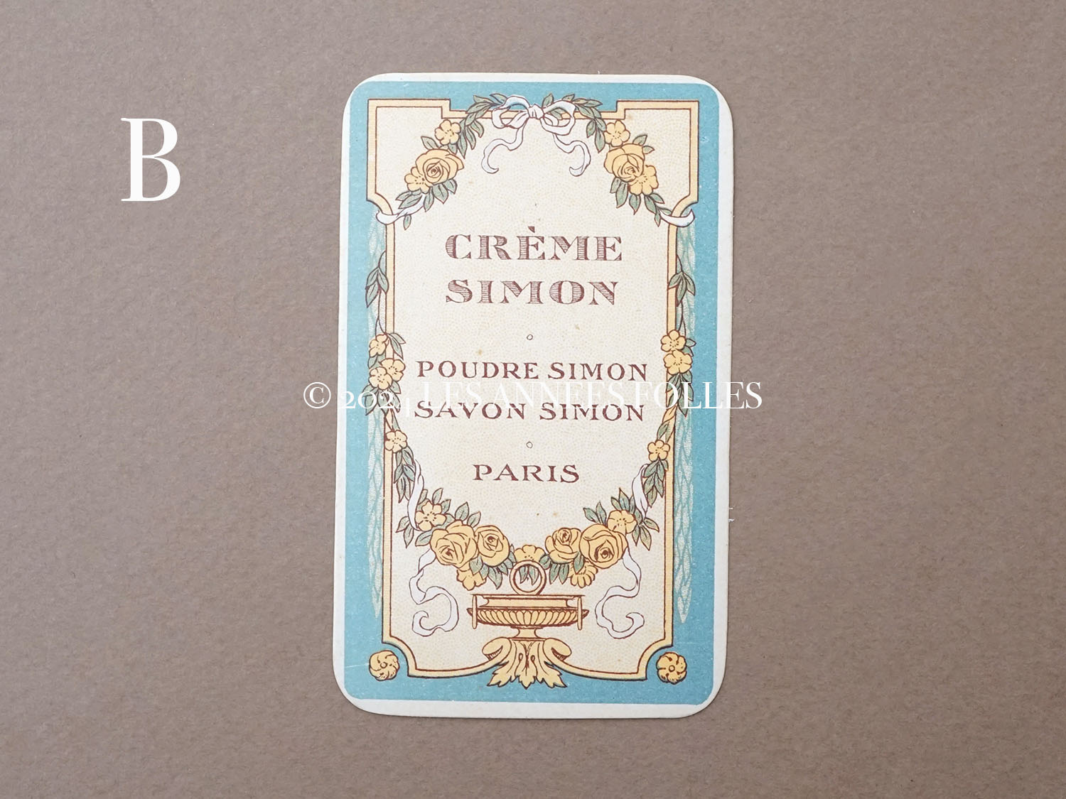 画像4: 1900年頃 アンティーク パフュームカード  - CREME SIMON PARIS - (4)