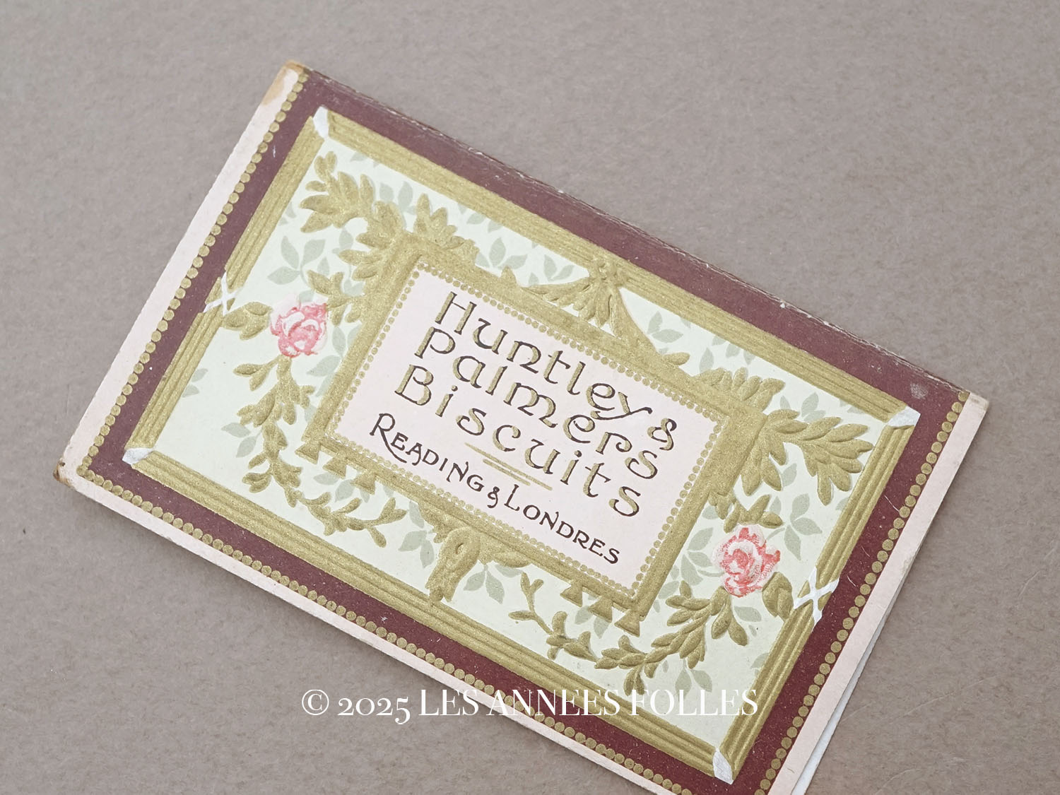 画像1: 1906年 アンティーク 菓子店の小さなカレンダーのカルネ  - HUNTREY & PALMIERS BISCUITS READING & LONDRES - (1)