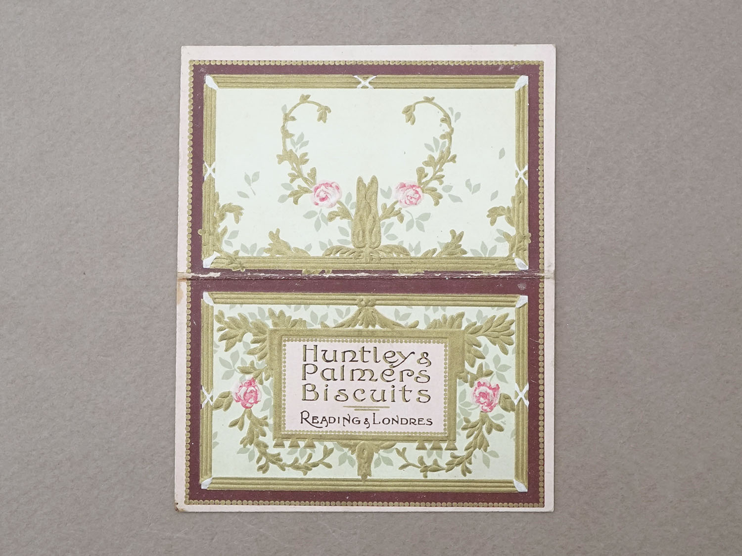 画像2: 1906年 アンティーク 菓子店の小さなカレンダーのカルネ  - HUNTREY & PALMIERS BISCUITS READING & LONDRES - (2)