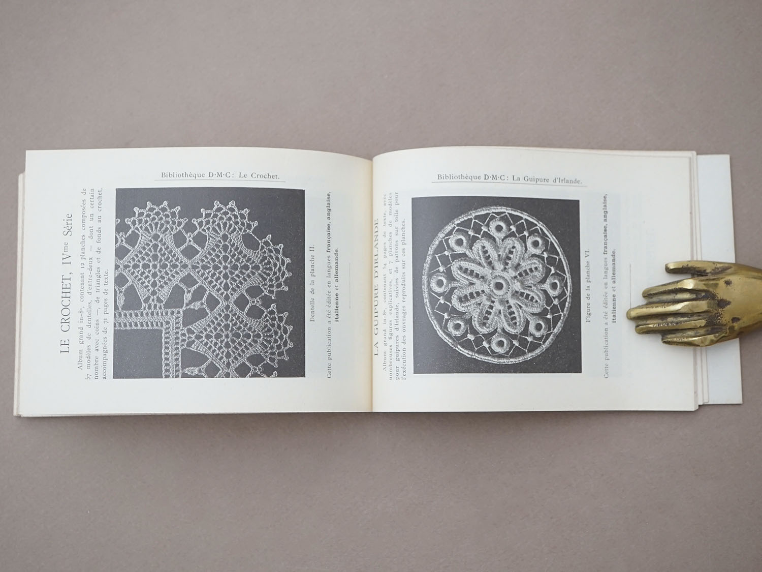 画像14: アンティーク DMC 刺繍図案帳 ALPHABET DE LA BRODEUSE - BIBLIOTHEQUE D.M.C - (14)