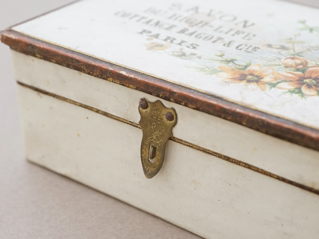 画像7: アンティーク ソープボックス 秋桜 SAVON DU HIGH-LIFE - COTTANCE BAGOT & Cie PARIS - (7)