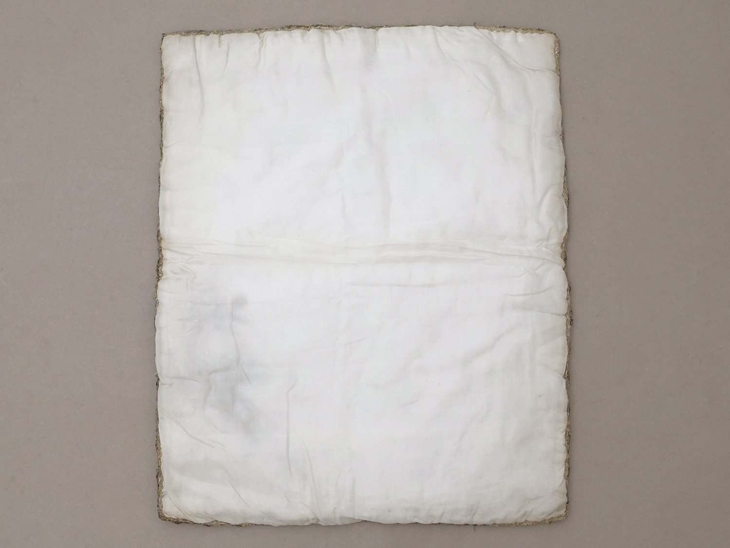 画像6: アンティーク シルク製 ポシェット ロココトリム＆レース ハンキーケース (6)