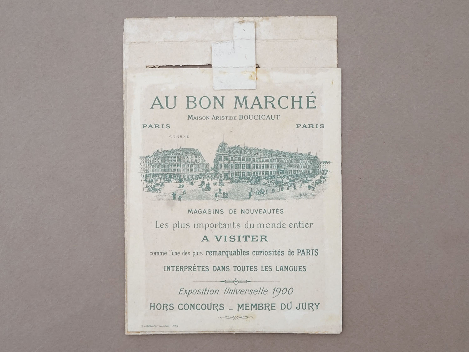 画像9: アンティーク ボンマルシェ 立体 クロモ ビュットショーモン公園 PARC DES BUTTES CHAUMONT - AU BON MARCHE PARIS - (9)