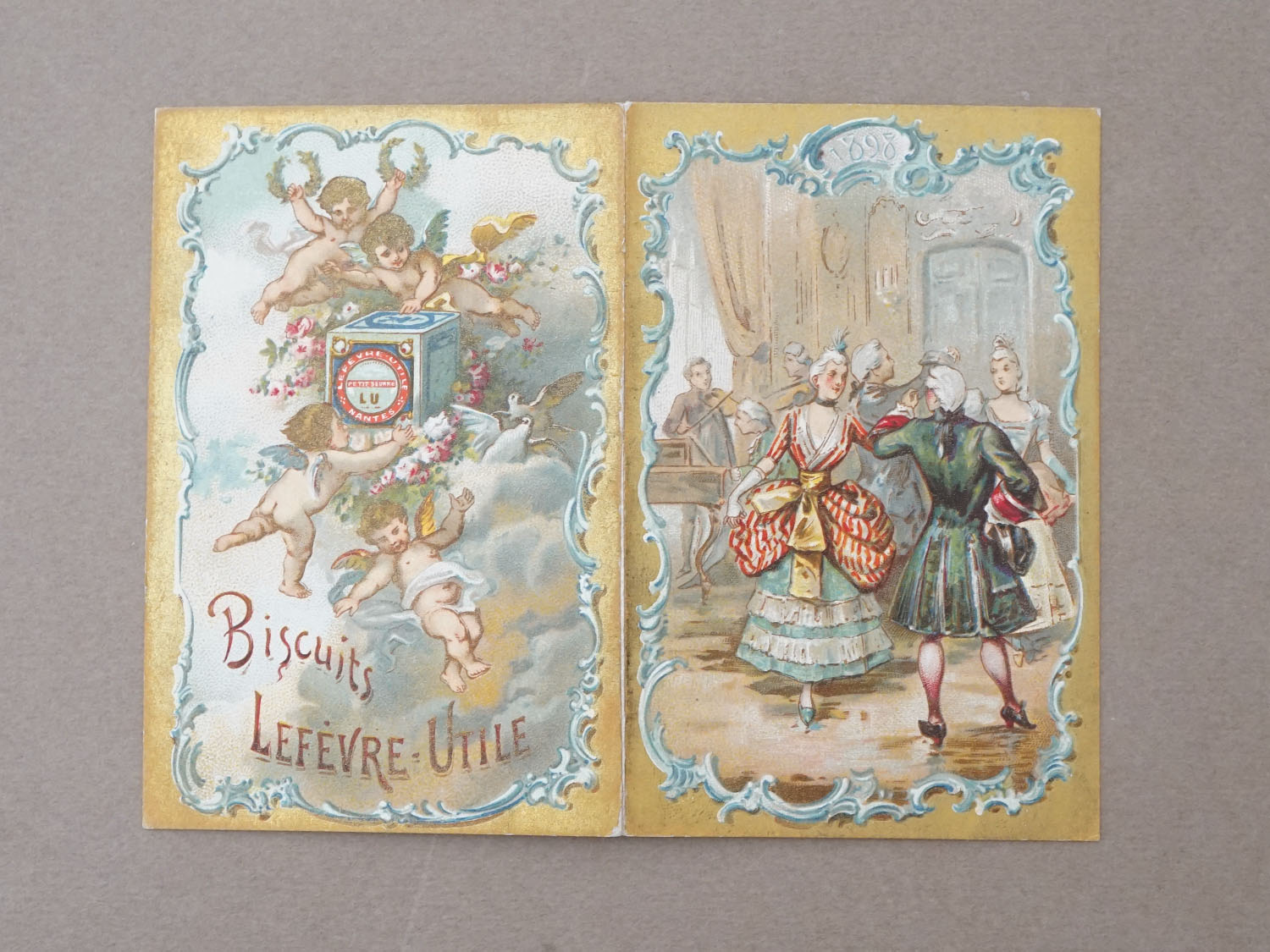 画像3: 1898年 アンティーク『LU』カレンダーのカルネ BISCUITS - LEFEVRE-UTILE - (3)