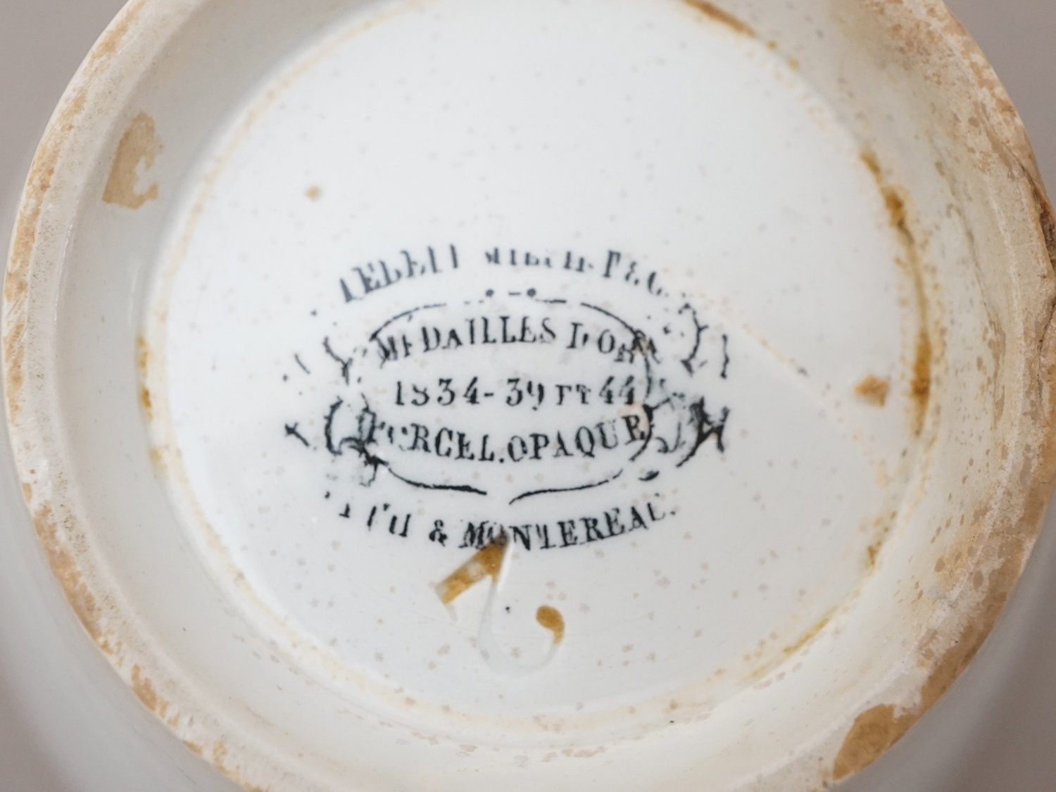 画像4: 1844~1867年 アンティーク ジャムポット クレイユモントロー  - CREIL ET MONTEREAU - (4)