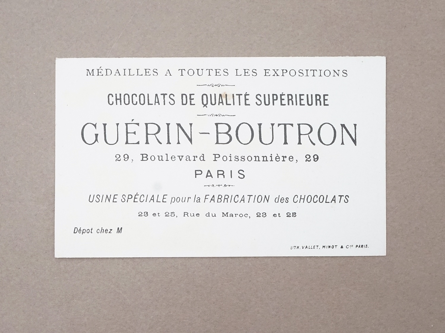 画像2: アンティーク クロモ 人形と少女  LA RECREATION - CHOCOLAT GUERIN-BOUTRON - (2)