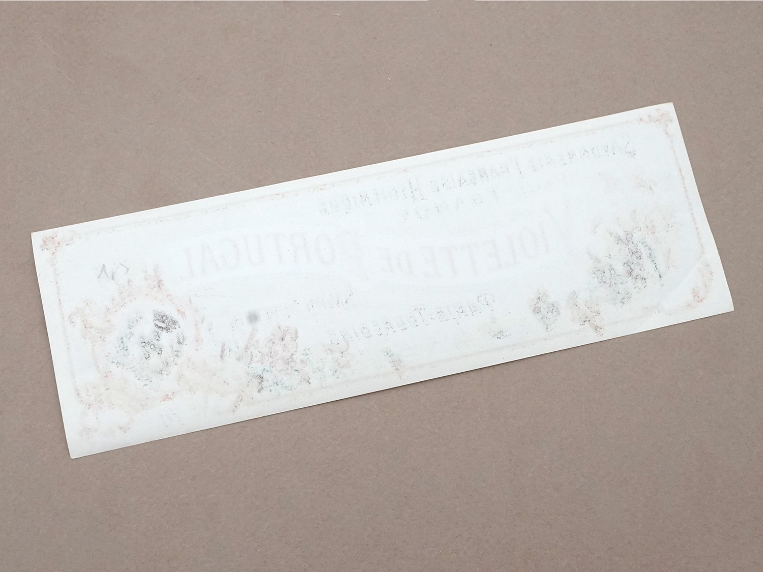 画像4: アンティーク ソープラベル 菫 SAVON SUPERFIN VIOLETTE DE PORTUGAL- PAUL TRANOY - (4)