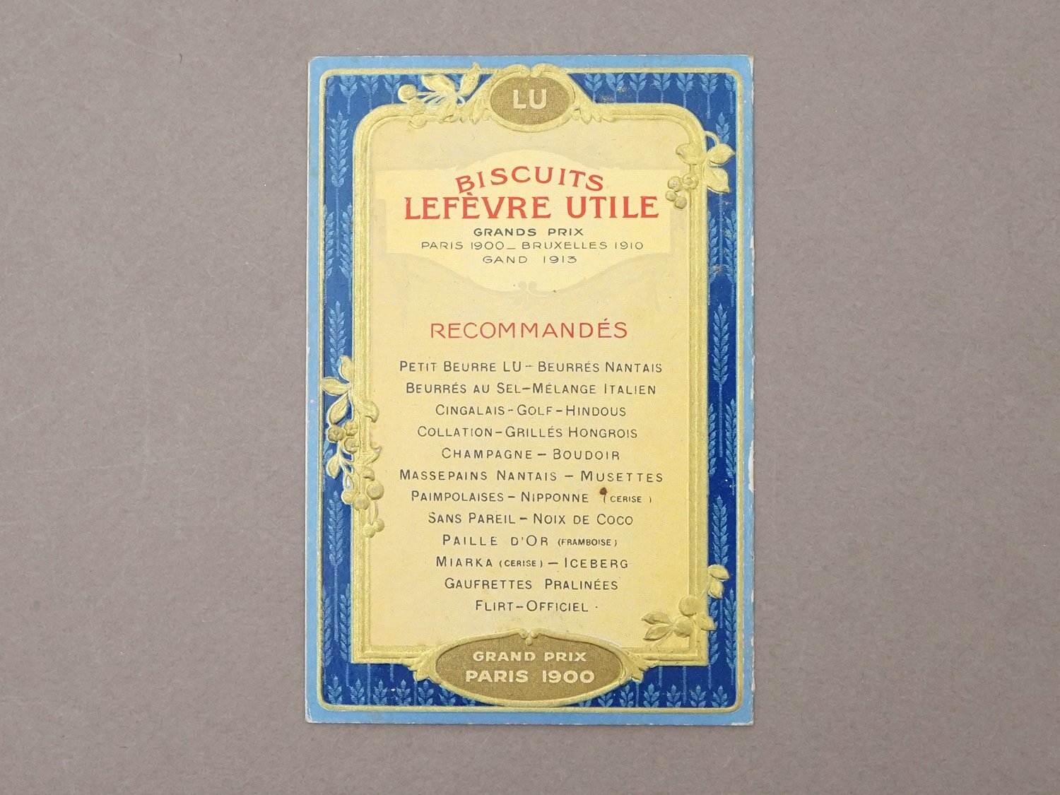 画像4: 1914年 アンティーク『LU』カレンダーのカルネ - LEFEVRE-UTILE - (4)