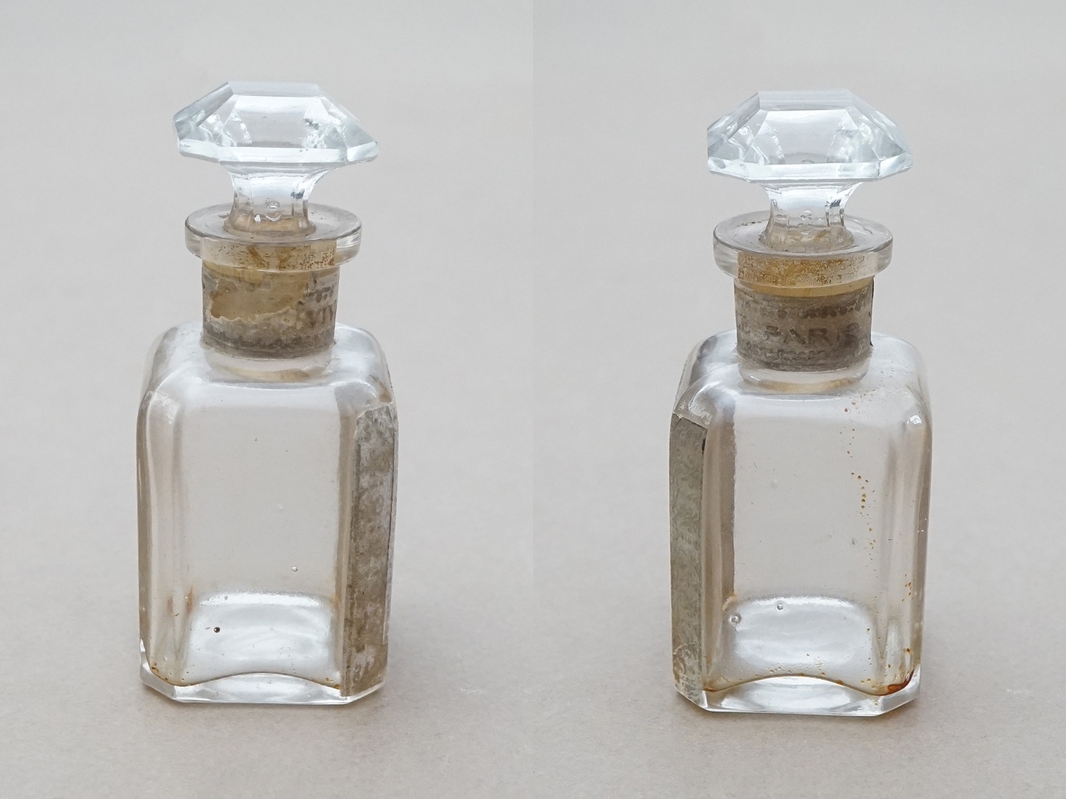 画像4: アンティーク 菫のパフュームボトル PARFUM CONSENTRE VIOLETTE  DE PARME  - VIVILLE PARIS -  (4)