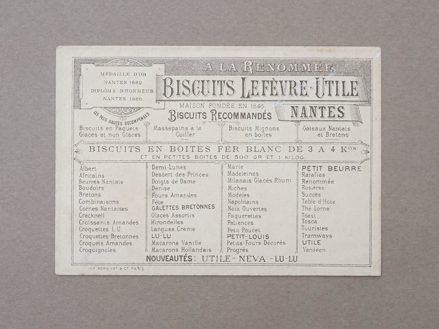 画像2: 19世紀末 アンティーク LU クロモ BISCUIT - LEFEVRE-UTILE.NANTES - (2)