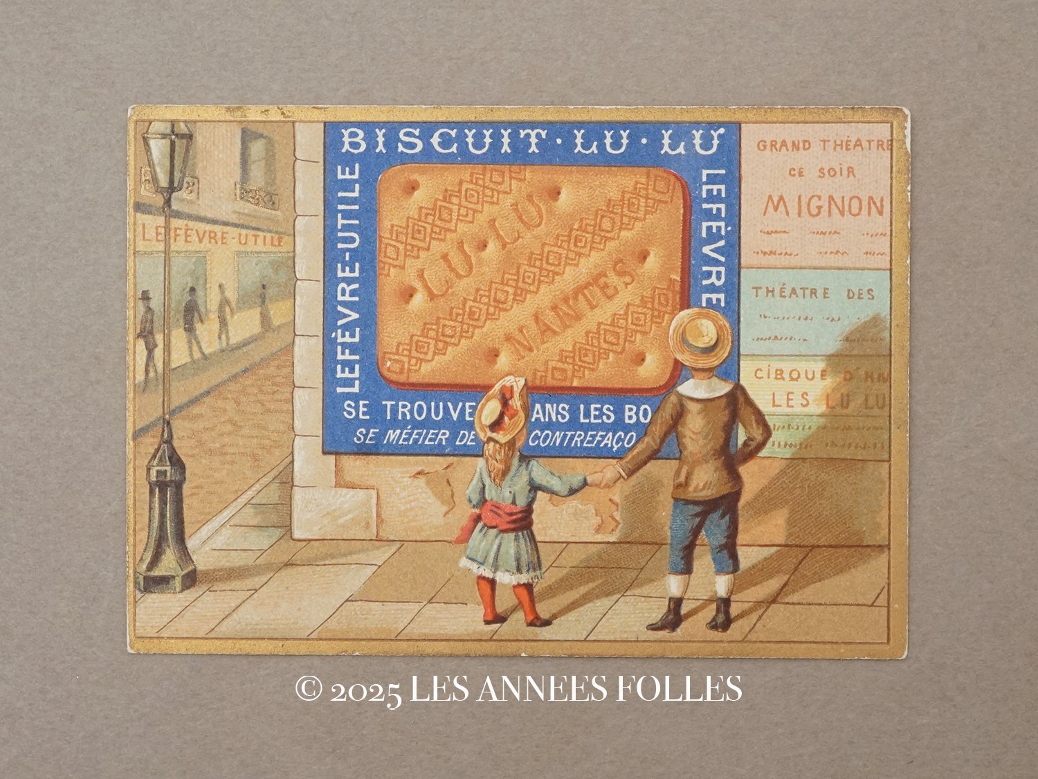 画像1: 19世紀末 アンティーク LU クロモ BISCUIT - LEFEVRE-UTILE.NANTES - (1)