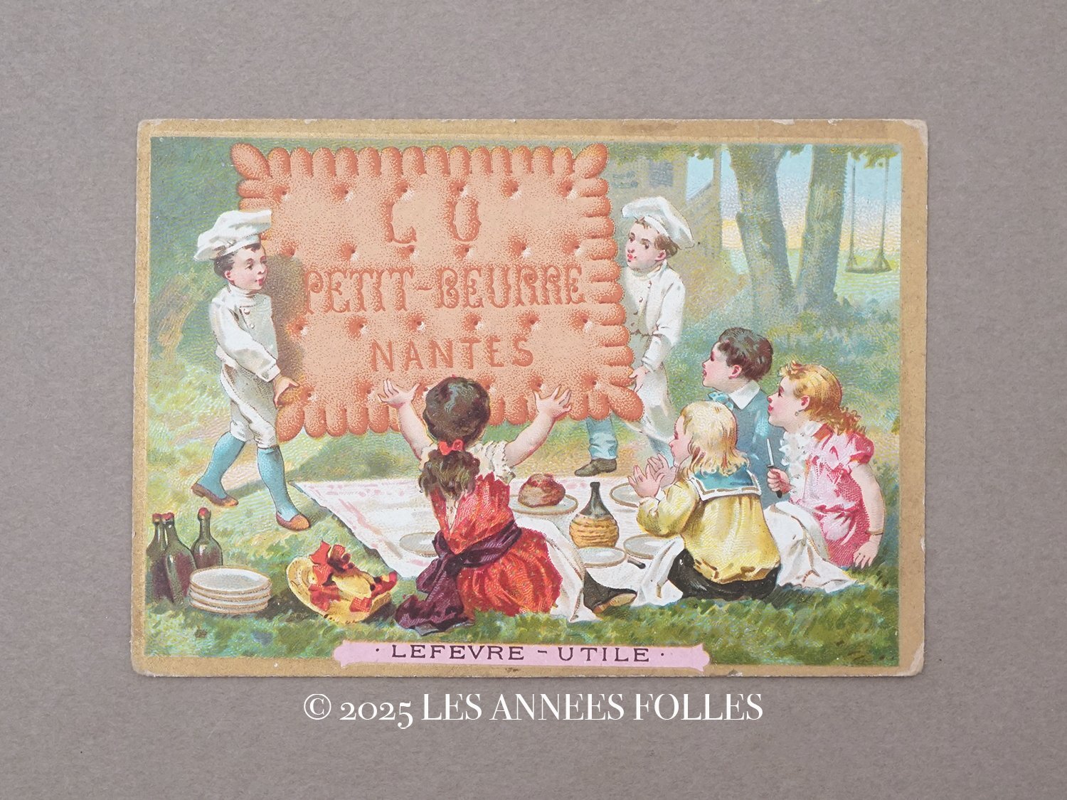 画像1: 19世紀末 アンティーク LU クロモ LE VERITABLE PETIT-BEURRE - LEFEVRE-UTILE.NANTES - (1)